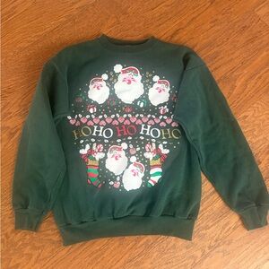 Festive Green Christmas pull over